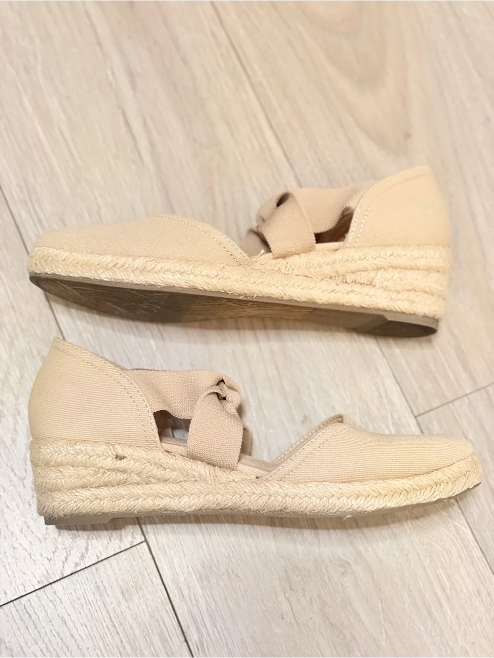 LifeStride velocity 2.0 Kascade Espadrille Wedge Sandal Tender Taupe 8.5M new